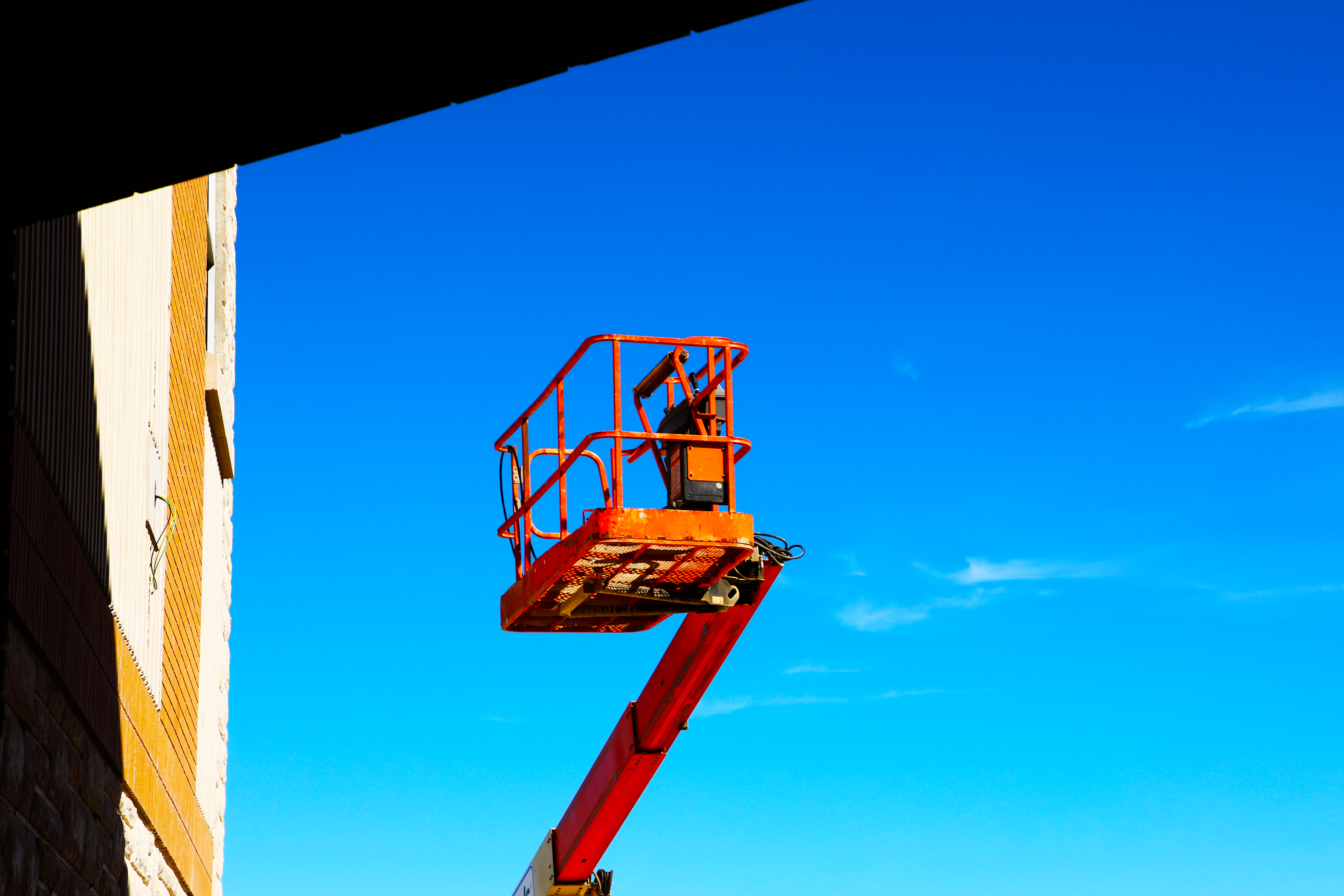 lift equipment with blue sky